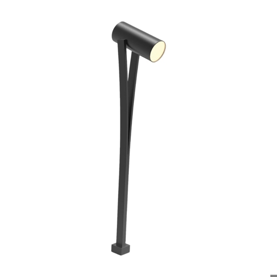 Lampione da giardino antracite moderno led 10w 3000k