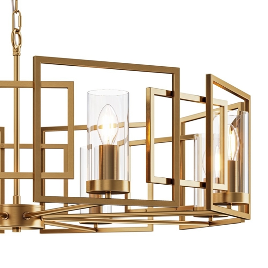 Maytoni bowi lampadario moderno 8 luci per soggiorno