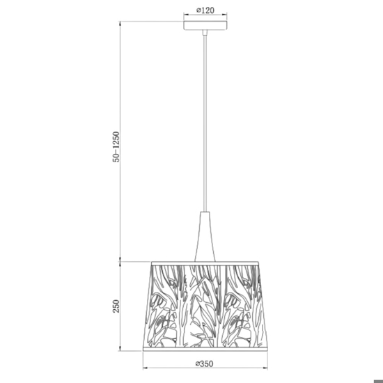 Maytoni lantern lampadario da cucina traforato moderno