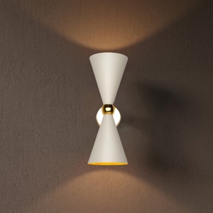 Maytoni vesper applique da parete conico moderno bianco