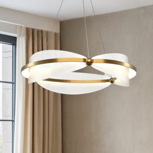 Maytoni breeze lampadario moderno colore oro da salotto led 3000k