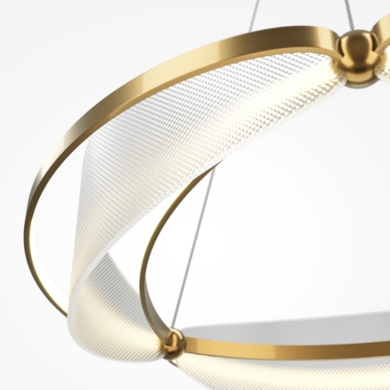 Maytoni breeze lampadario moderno colore oro da salotto led 3000k