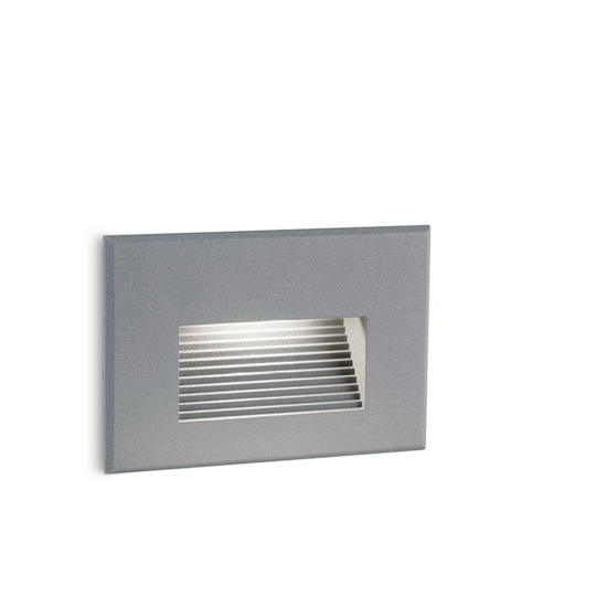 Segnapasso per esterno a incasso parete grafite led 3w 3000k