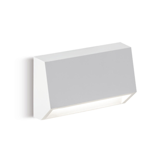 Segnapasso led per esterno bianco da parete squadrato ip65