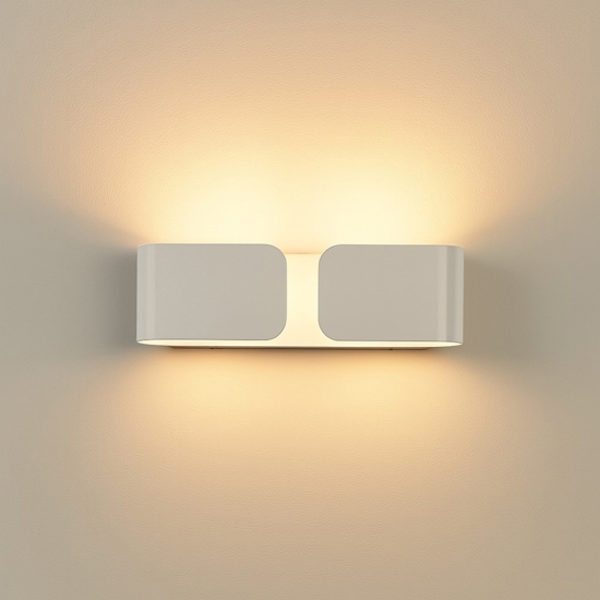Applique lampada da parete bianca clip ap2 small bianco ideal lux