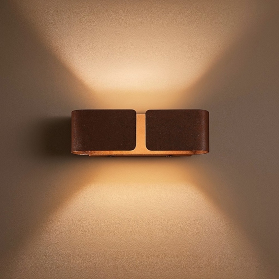 Clip ap2 mini ideal lux applique moderna corten per interni