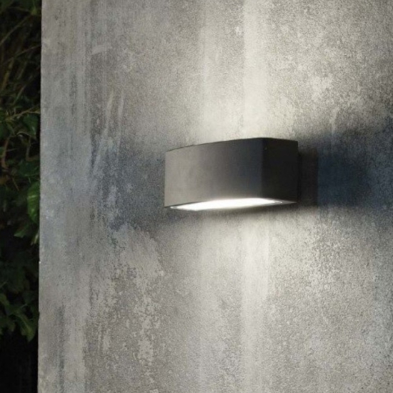 Andromeda ap1 applique da esterno ip55 antracite ideal lux