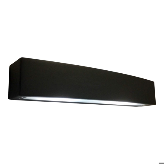 Applique da esterno andromeda ap2 nero ideal lux rettangolare