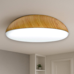Plafoniera wood effetto legno 38cm per cucina moderna