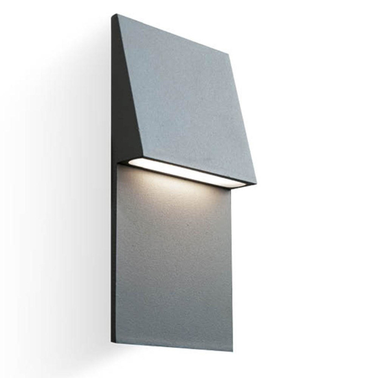 Segnapasso da esterno led 4000k da incasso a parete grafite ip65
