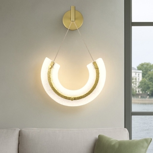 Maytoni maya applique da parete pendente in vetro led 3000k