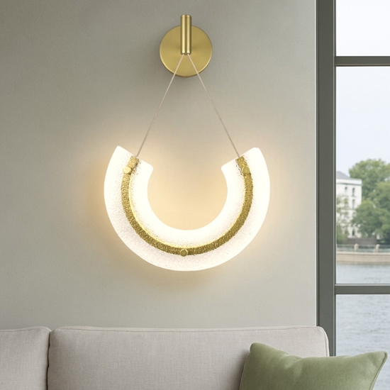 Maytoni maya applique da parete pendente in vetro led 3000k