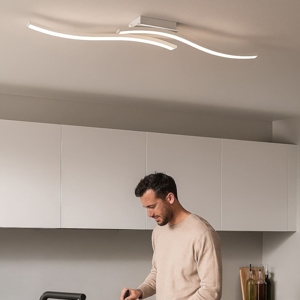 Plafoniera linear per cucina moderna led 10w 4000k moderna bianca