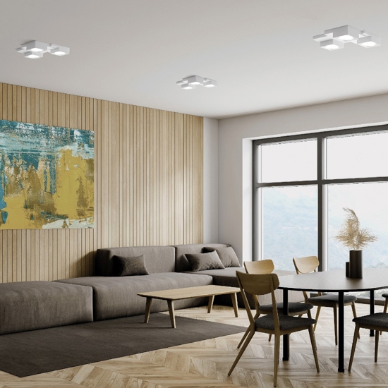 Plafoniera da cucina 3 luci sforzin sibari design moderna