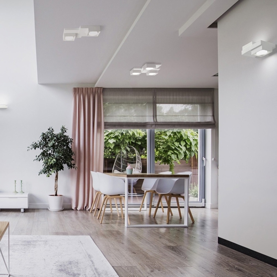 Plafoniera da cucina 3 luci sforzin sibari design moderna