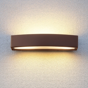 Applique da esterno marrone andromeda ap2 cofee ideal lux