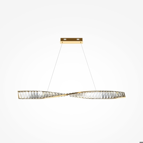 Maytoni krone lampadario da cucina effetto cristallo led 3000k