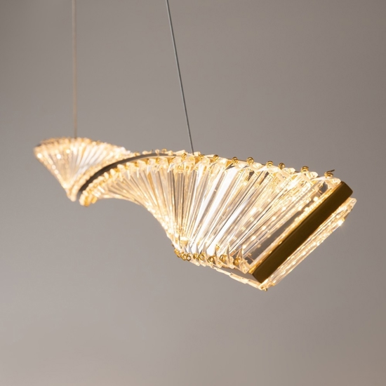 Maytoni krone lampadario da cucina effetto cristallo led 3000k