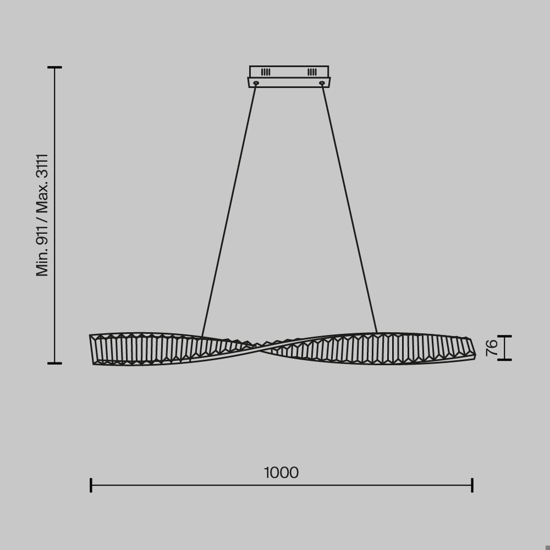 Maytoni krone lampadario da cucina effetto cristallo led 3000k