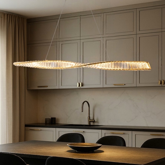 Maytoni krone lampadario per cucina colore oro led 3000k
