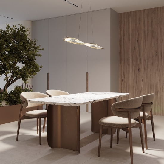 Maytoni krone lampadario per cucina colore oro led 3000k