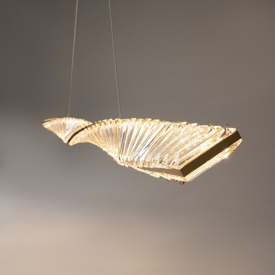 Maytoni krone lampadario per cucina colore oro led 3000k