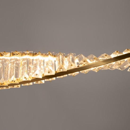 Maytoni krone lampadario per cucina colore oro led 3000k