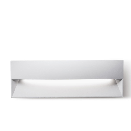 Segnapasso led bianco per esterno da incasso a parete 12w 3000k