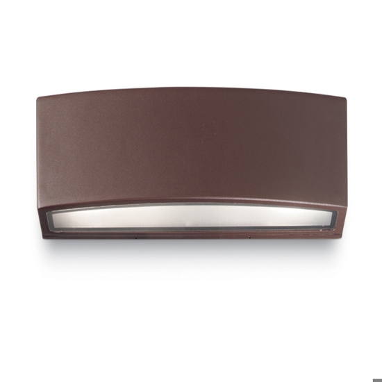 Andromeda ap1 coffee applique da esterno marrone ideal lux