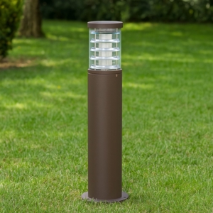 Tronco pt1 h60 lampione marrone da giardino ip65 ideal lux