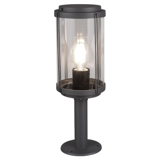 Lampioncino da giardino antracite forma di lanterna fp