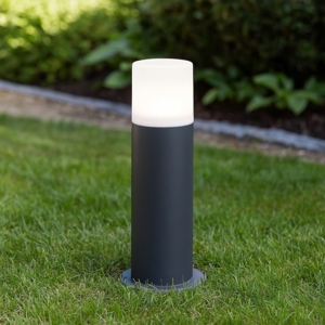 Lampioncino per esterno da giardino cilindro antracite