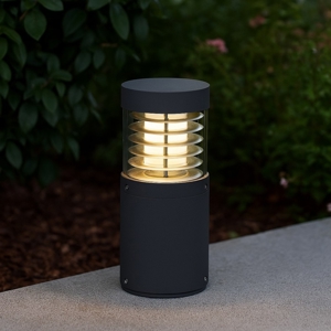 Lampioncino paletto moderno led 15w 3000k da giardino antracite