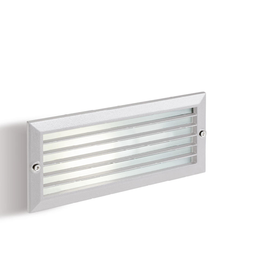 Segnapasso led da esterno bianco per incasso a parete led 10w 3000k