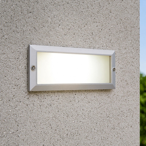 Segnapasso led bianco da esterno per incasso parete 10w 3000k ip65