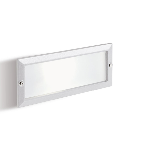 Segnapasso led bianco da esterno per incasso parete 10w 3000k ip65