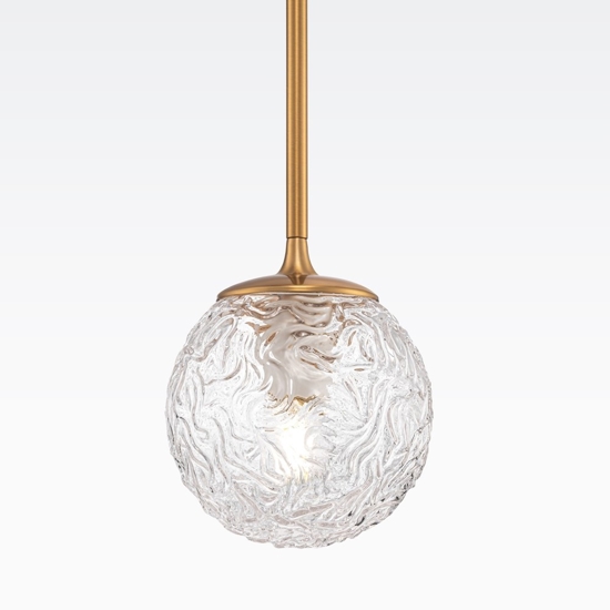 Maytoni ligero lampada a sospensione con sfera in vetro decorato