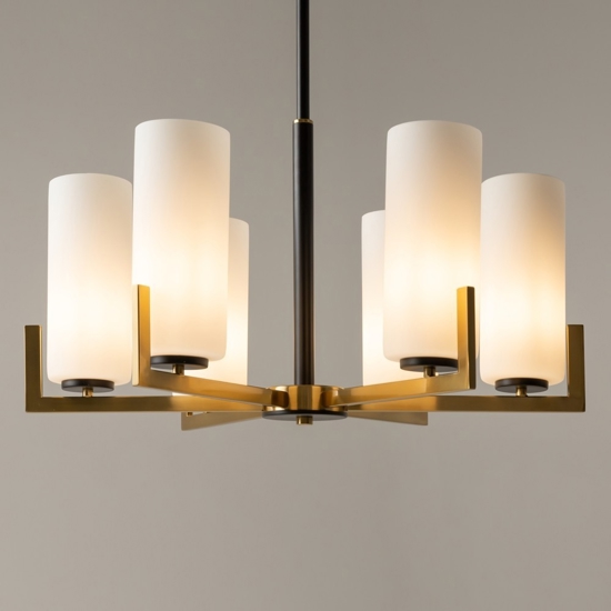 Maytoni fortano lampadario per camera da letto paralumi in vetro