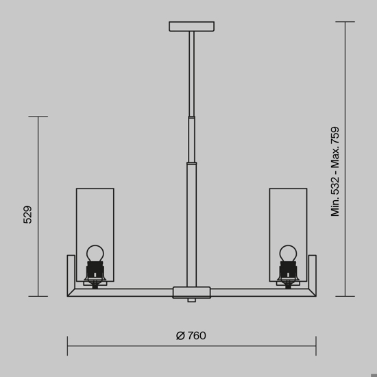 Maytoni fortano lampadario moderno per salotto 8 luci
