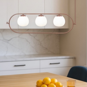 Maytoni erich lampadario per cucina moderna con tre sfere