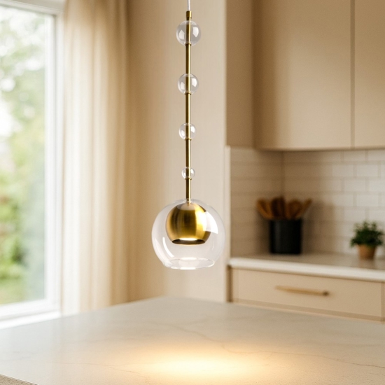 Maytoni ros lampada a sospensione moderna con sfere in vetro