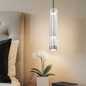 Maytoni ordo lampada a sospensione cilindrica per comodino led 3000k