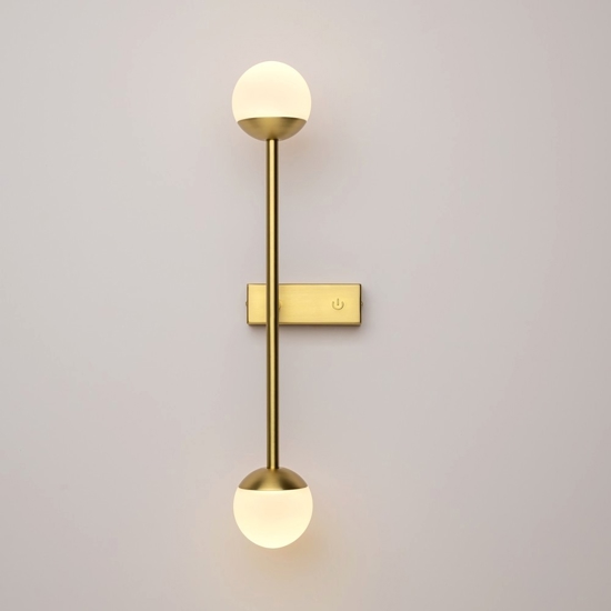 Maytoni touch applique da parete moderna colore oro led 3000k