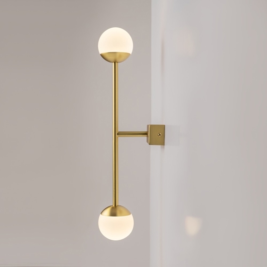 Maytoni touch applique da parete moderna colore oro led 3000k