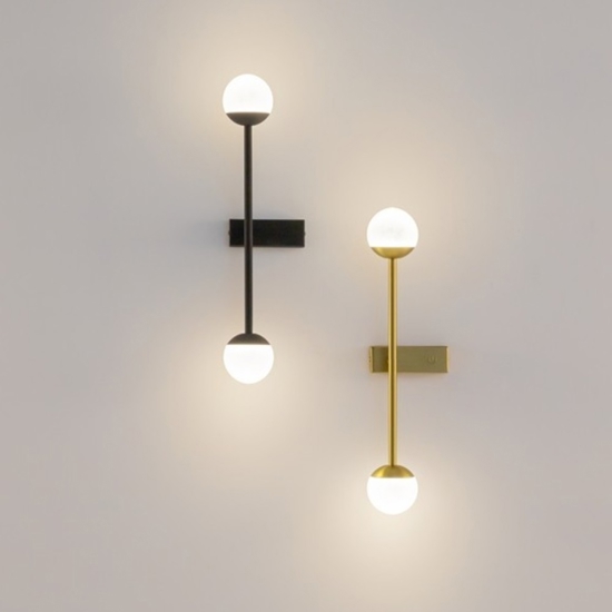 Maytoni touch applique da parete moderna colore oro led 3000k