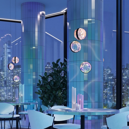 Maytoni misterio lampadario per cucina led 2700k 3 luci