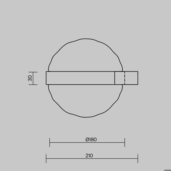 Maytoni misterio applique da parete moderna effetto bolla led 2700k