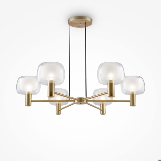 Maytoni vision lampadario moderno per soggiorno 6 luci