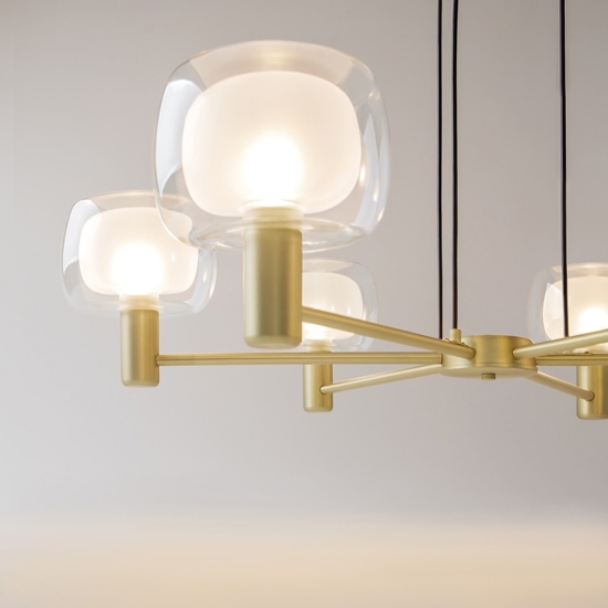 Maytoni vision lampadario moderno per soggiorno 6 luci