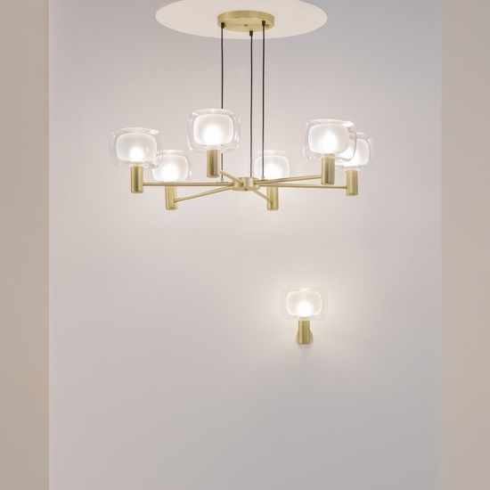 Maytoni vision lampadario moderno per soggiorno 6 luci